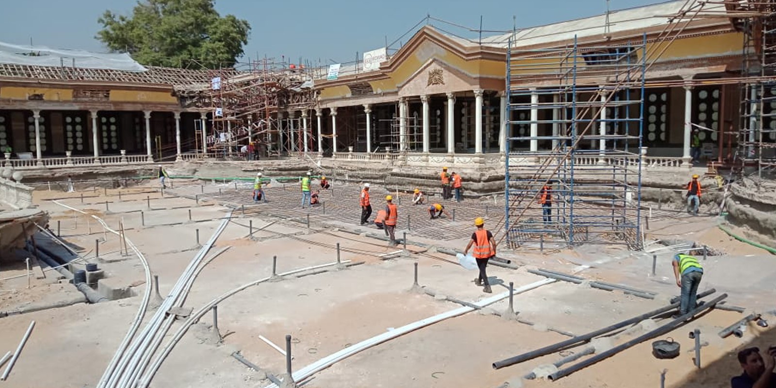 Rowad Modern Engineering (Rowad) reviews progress in Mohamed Ali Palace 